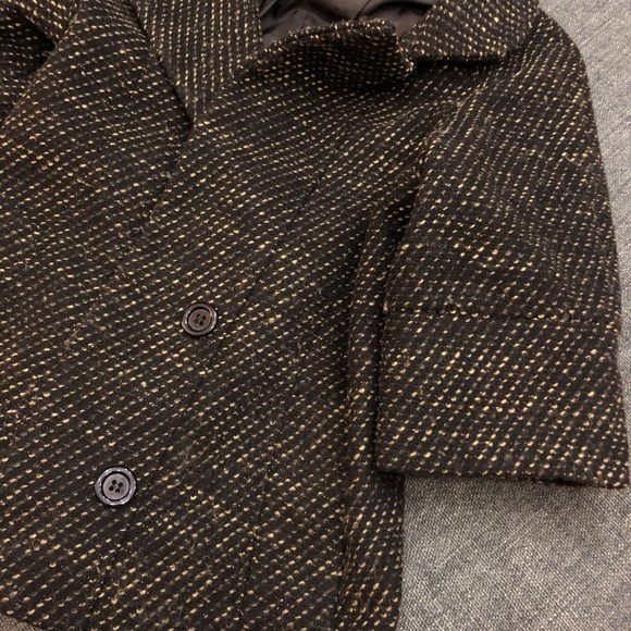 Tweed boxy designer coat - Picture 3 of 6
